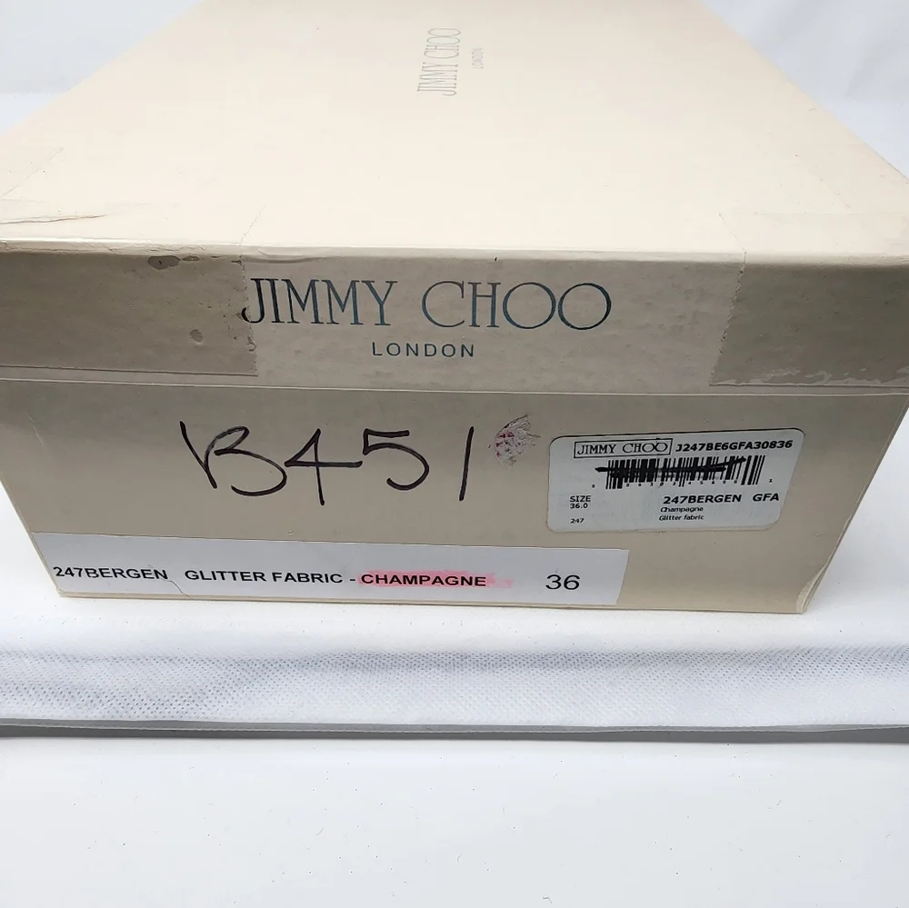 Jimmy Choo Silver Leather Pumps 36